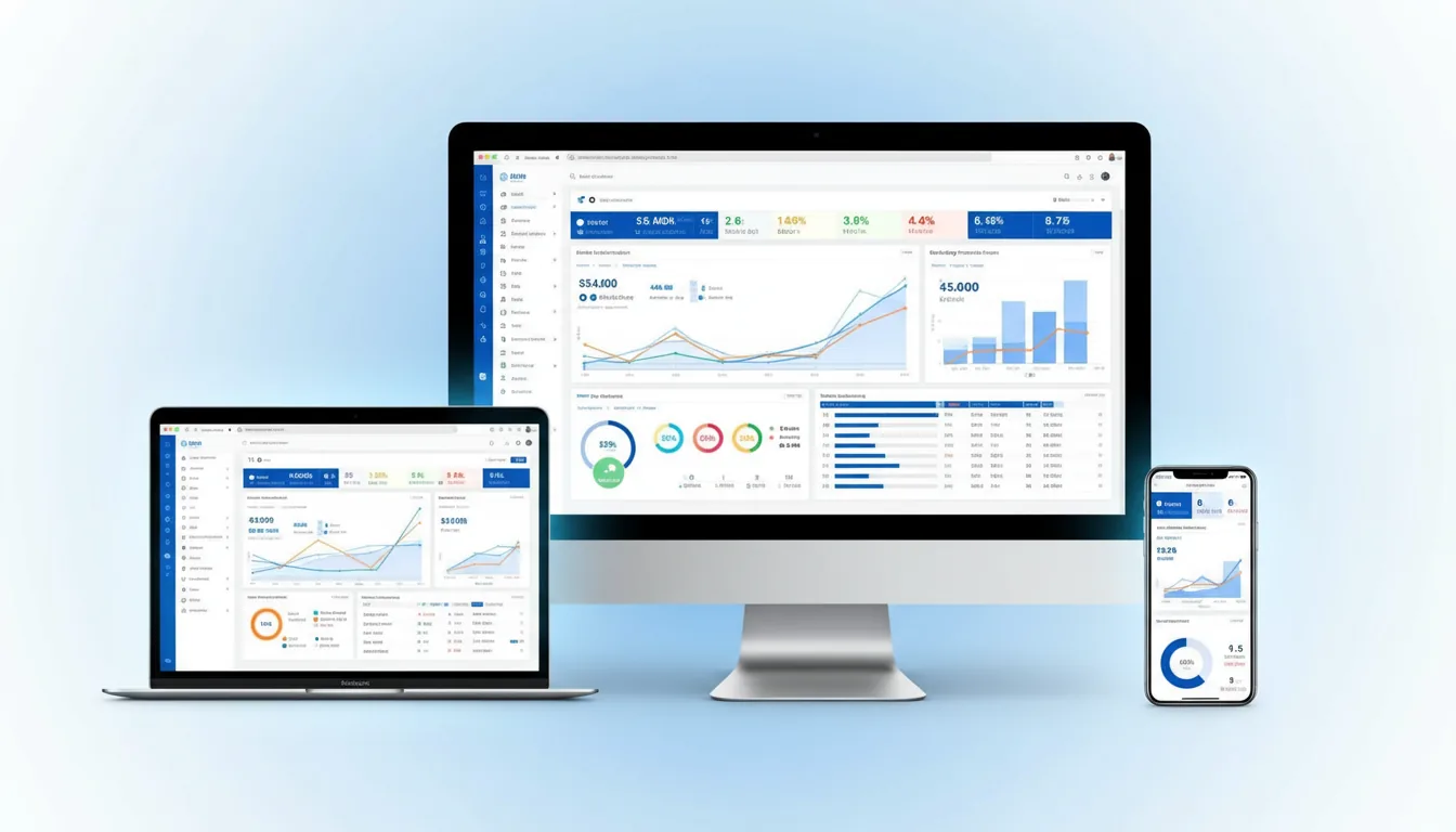 Online marketing dashboard met SEO en Google Ads resultaten