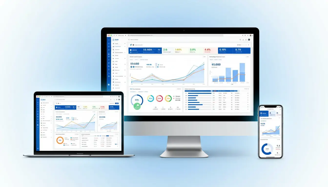 Online marketing dashboard met SEO en Google Ads resultaten